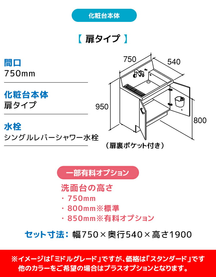 楽天市場】LIXIL 洗面台 ピアラ 750幅 扉タイプ 1面鏡スタンダードLED