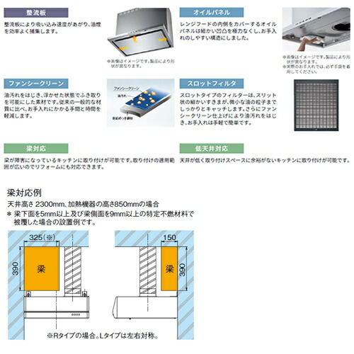 楽天市場】富士工業株式会社 ○レンジフード スタンダードシリーズ