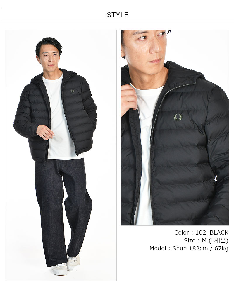 楽天市場】FRED PERRY/フレッドペリーHOODED INSULATED JACKET
