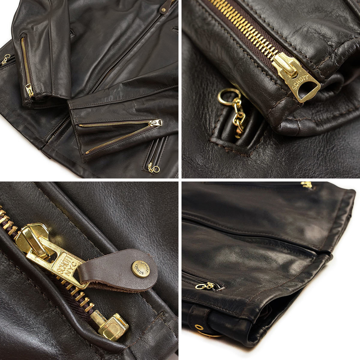 楽天市場】ショット SCHOTT 141 シングルライダース ブラウン(SINGLE