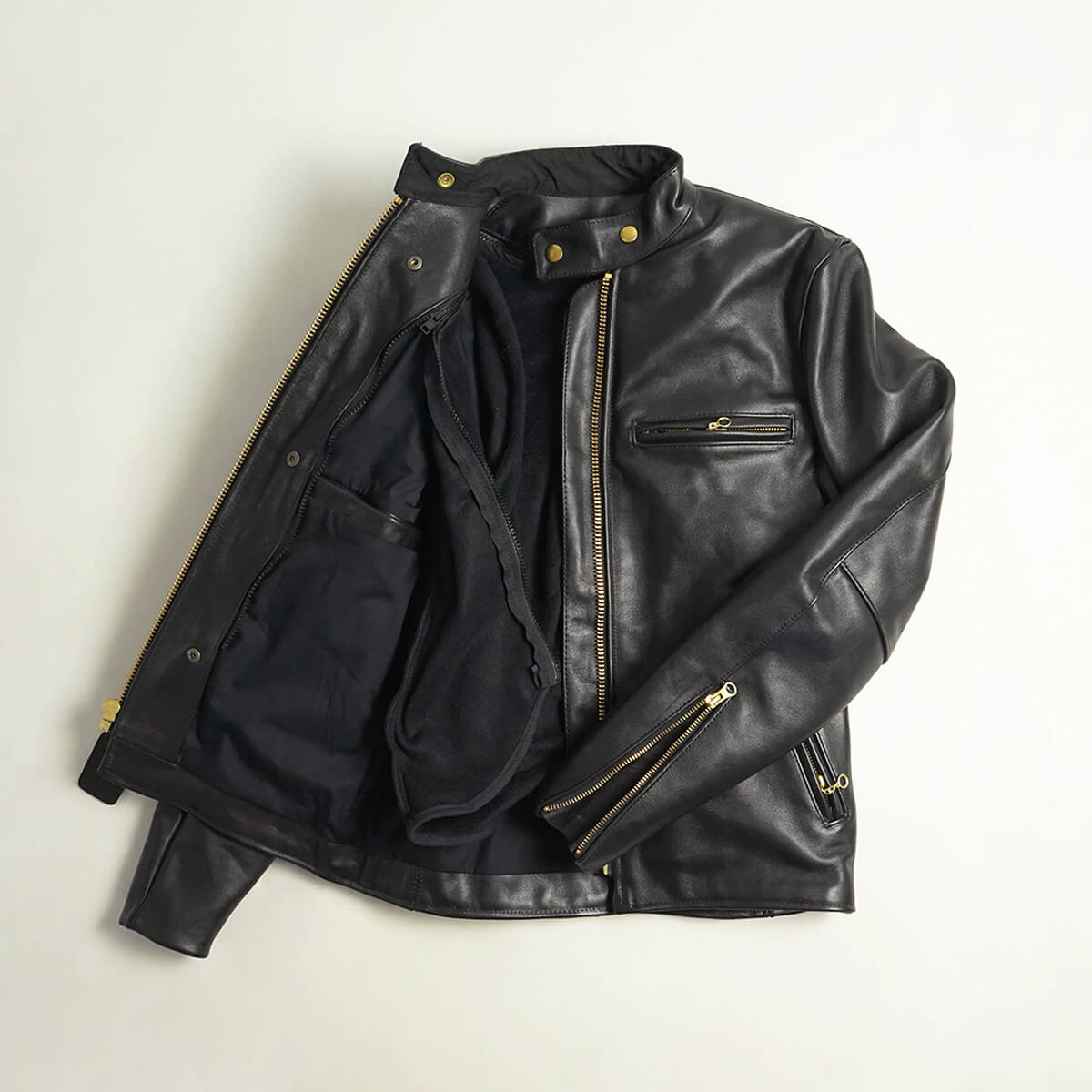 楽天市場】バンソン VANSON MODEL B シングル ライダース ブラック