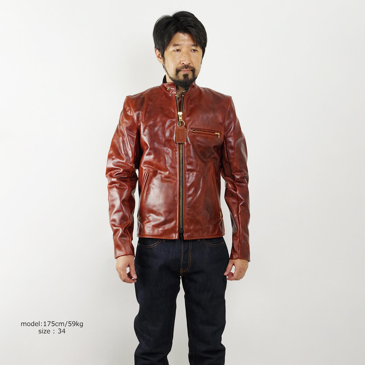 楽天市場】バンソン VANSON MODEL B シングル ライダース オクタゴン