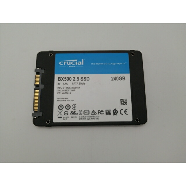 楽天市場】crucial ssd 240gb bx500の通販