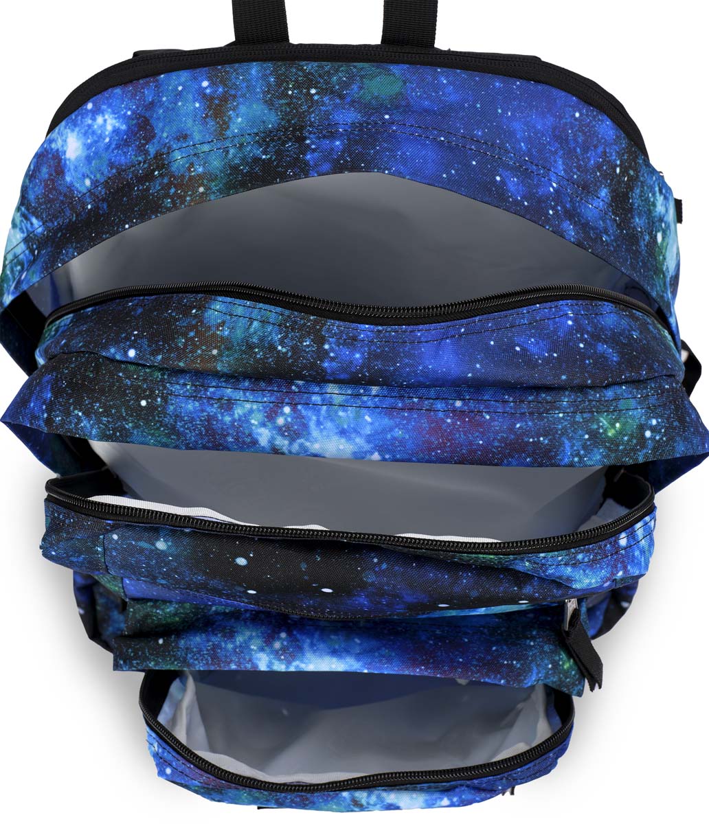 Purplecow 宇宙柄 スキー靴、スノボー靴リュック大容量 Purplecow 宇宙