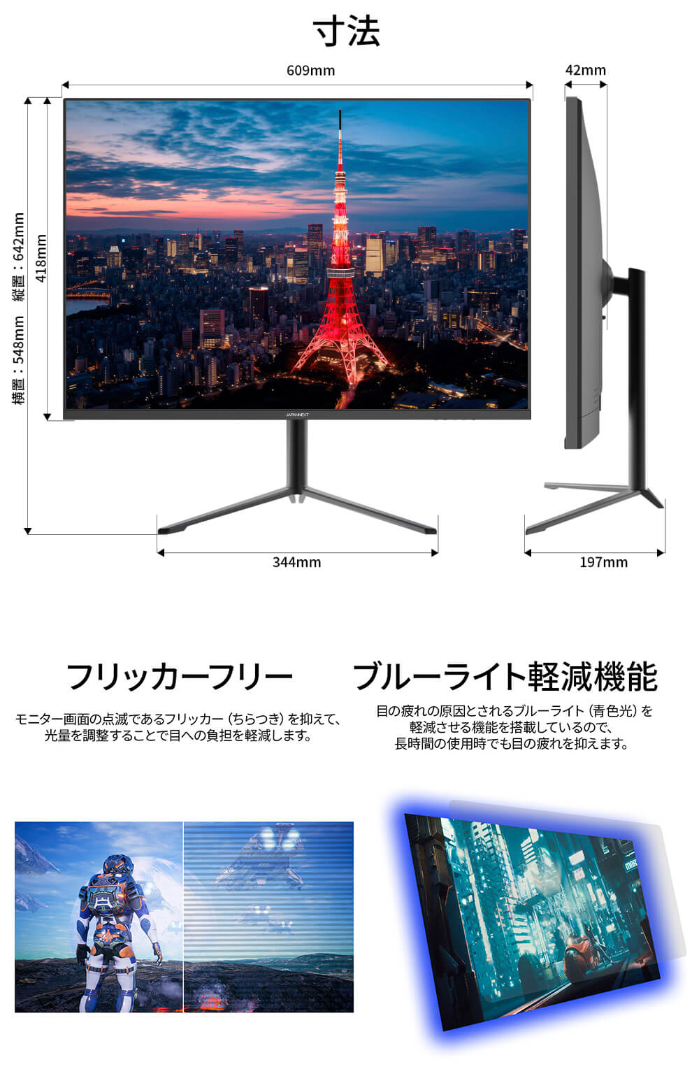 楽天市場】JAPANNEXT 28.2インチ IPSパネル搭載 4K Plus(3840x2560