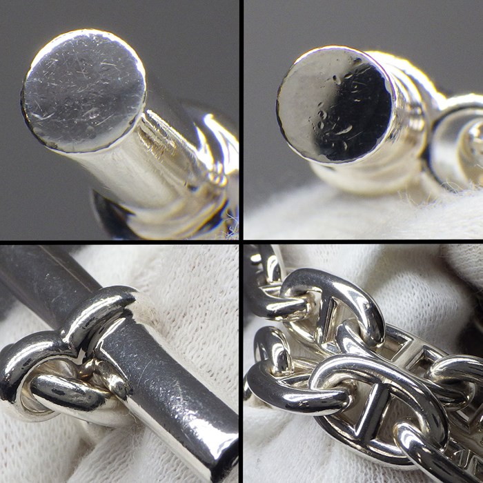 楽天市場】エルメス HERMES ネックレス シェーヌダンクル MM/36コマ