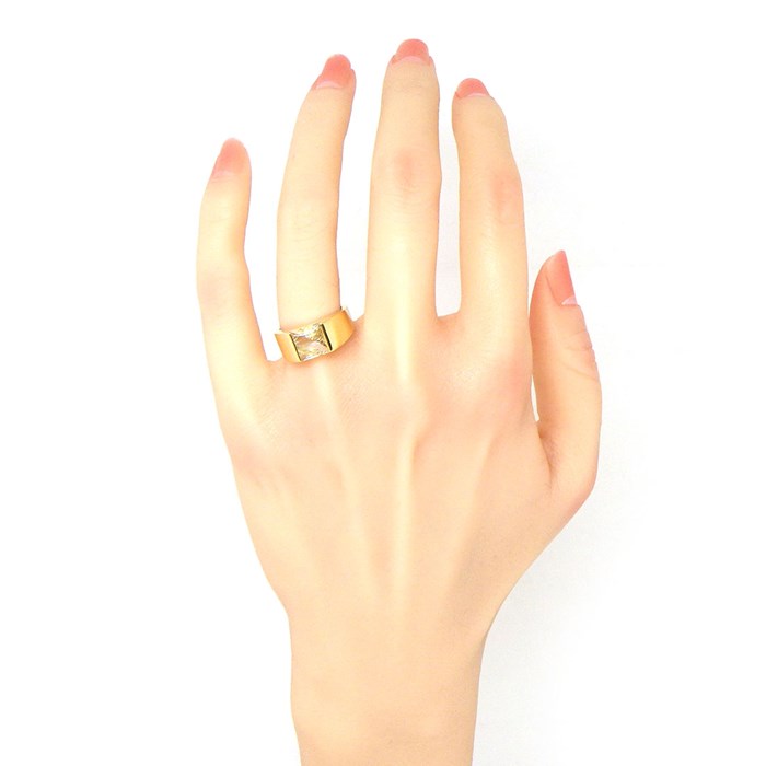 楽天市場】カルティエ Cartier リング タンク スクエアカット ルチル