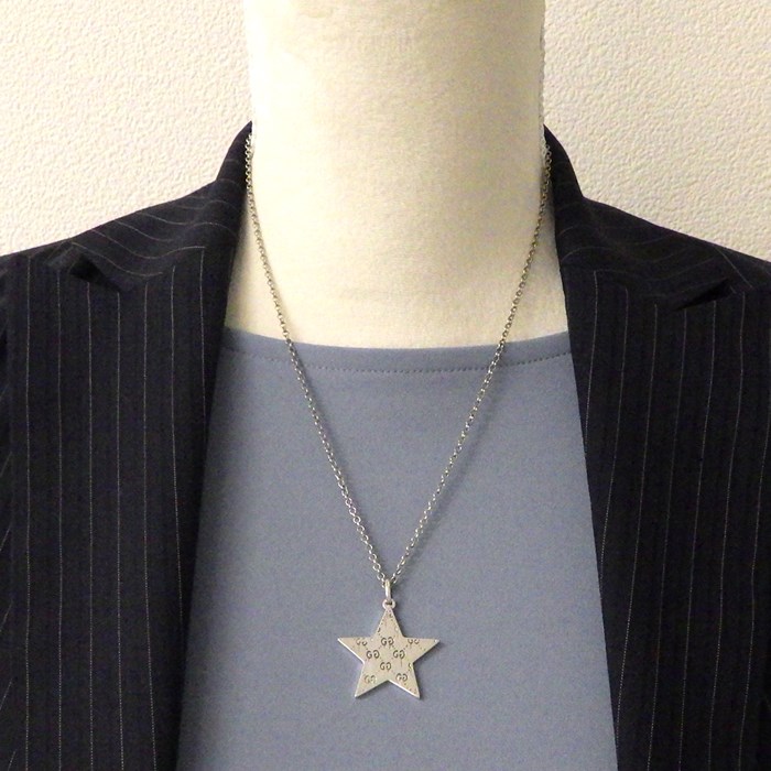 楽天市場】グッチ GUCCI ネックレス ゴースト スカル ドクロ ピンク 星