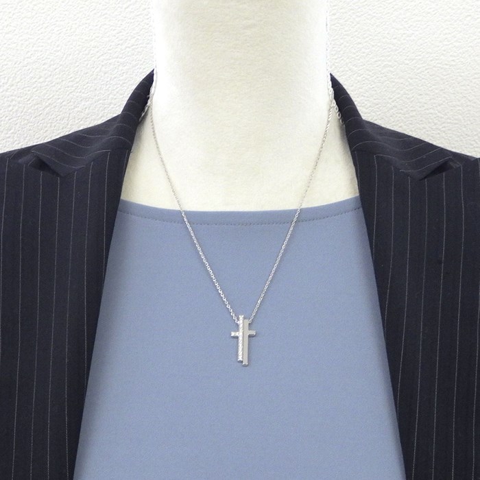 楽天市場】グッチ GUCCI ネックレス セパレート クロス パヴェ