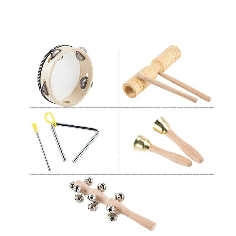 楽天市場】打楽器 木製 5点セット 幼児用 パーカッション 楽器セット