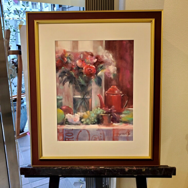 楽天市場】絵画 原画 「Oriental Table」 水彩/パステル F6