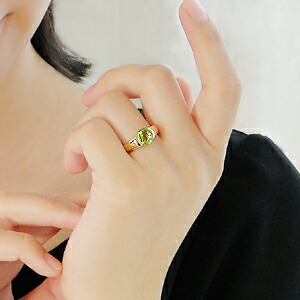 楽天市場】☆K18YG ペリドット リング☆/【送料無料】【代引手数料無料