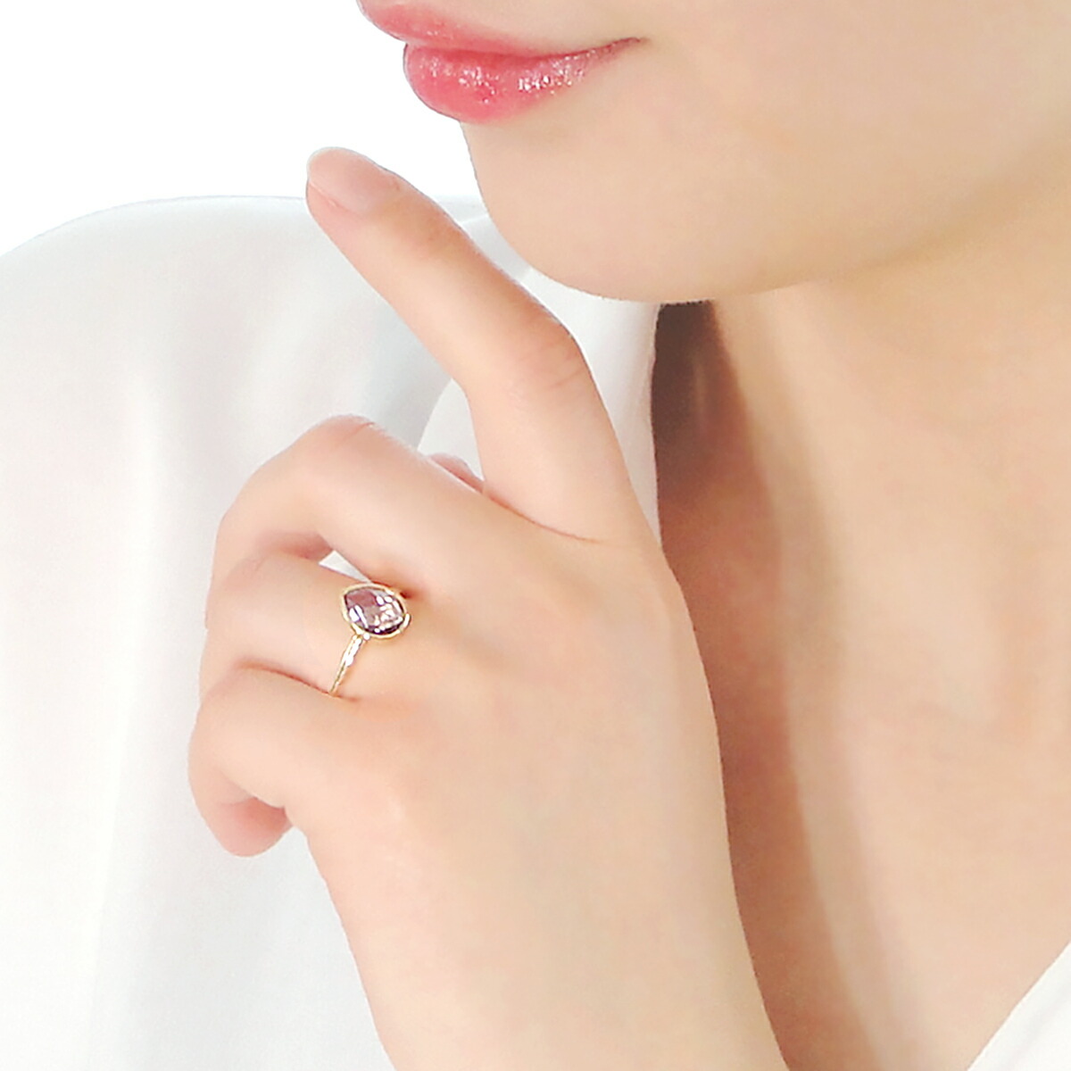 楽天市場】K18YG アメジスト リング【送料無料】【代引手数料無料