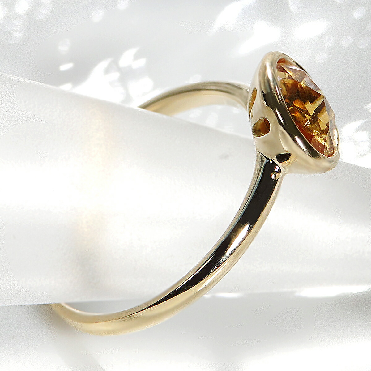 楽天市場】☆K18YG シトリン リング☆/【送料無料】【代引手数料無料