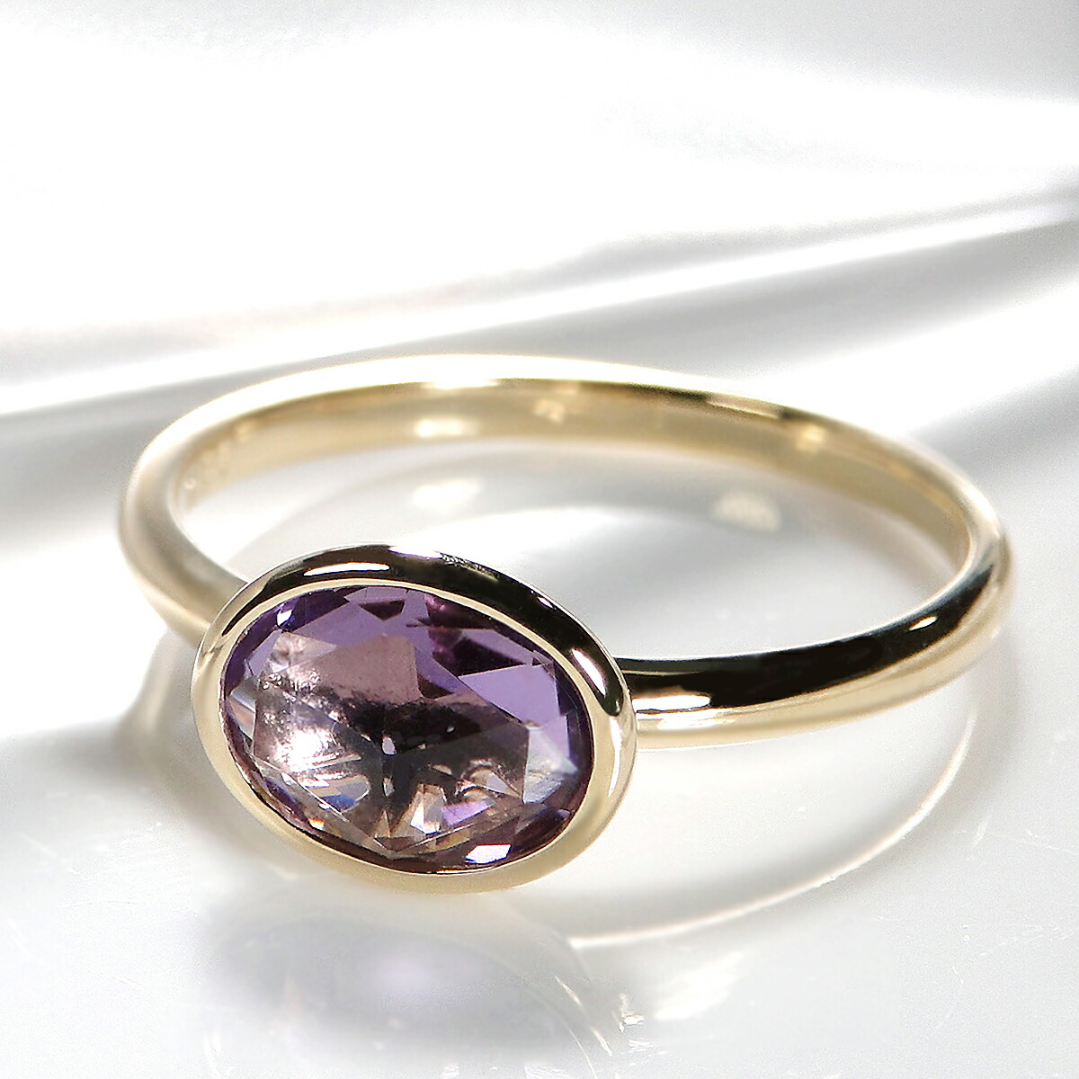楽天市場】☆K18YG アメジスト リング☆/【送料無料】【代引手数料無料