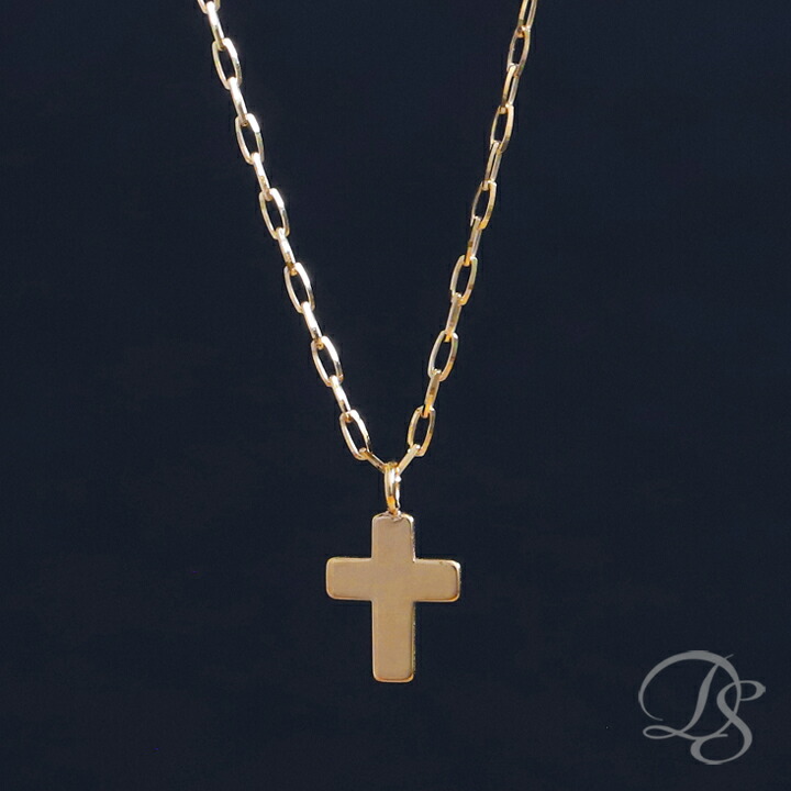 楽天市場】10金 ネックレス レディース シンプル クロスネックレス