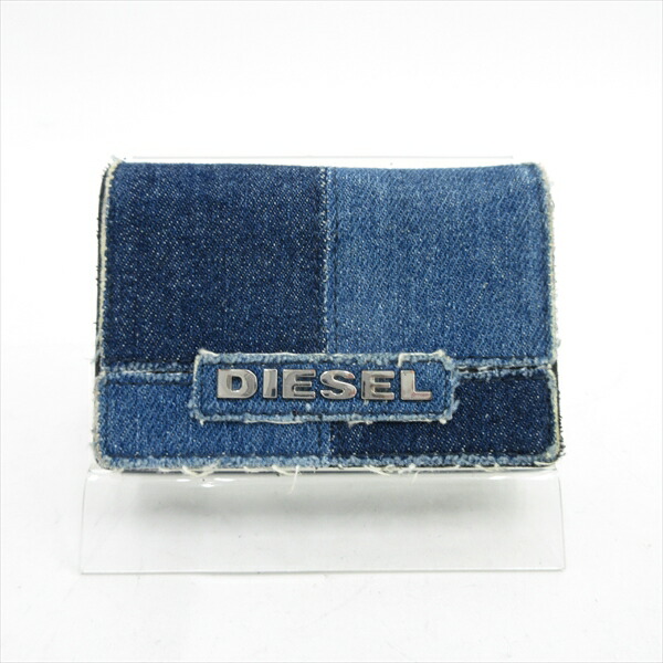楽天市場】DIESEL(ディーゼル) 三つ折り財布 紺 ネイビー デニム
