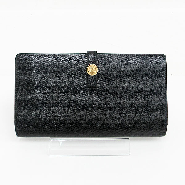 楽天市場】CHANEL(シャネル) 長財布 ココボタン 黒 ブラック レザー
