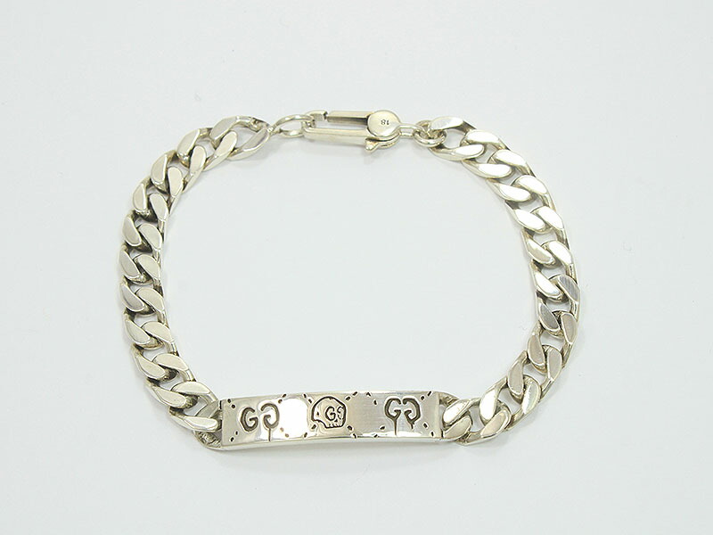 楽天市場】GUCCI(グッチ) ゴースト ブレスレット シルバー(SV925