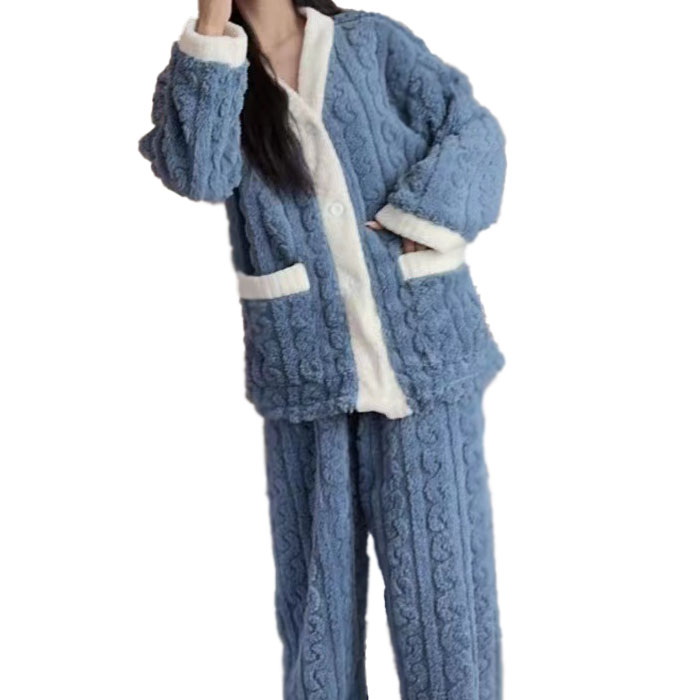 楽天市場】パジャマ レディース ルームウェア 上下セット Vネック