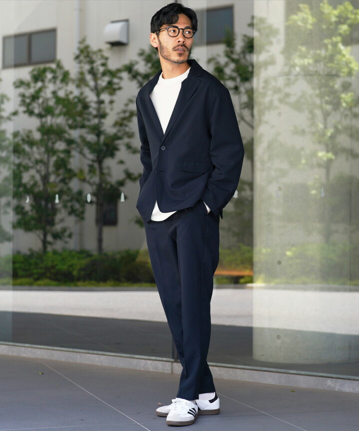 楽天市場】洗える カジュアルスーツ 上下セット リラックスシルエット