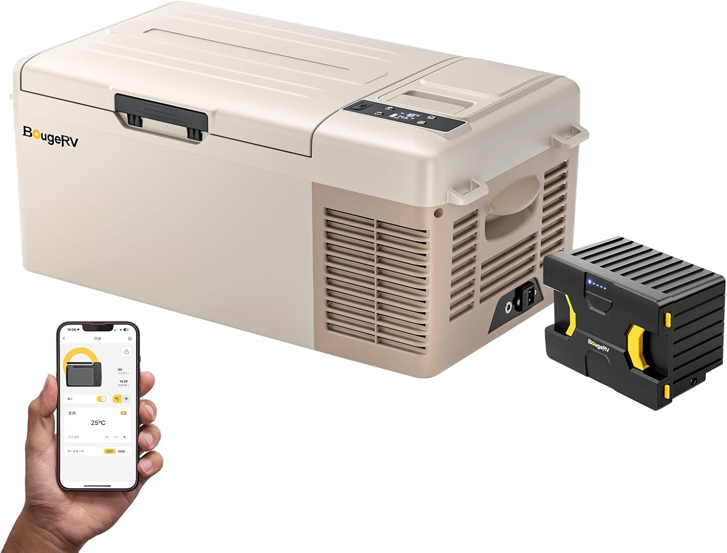楽天市場】車載冷蔵庫 冷凍庫 173Whバッテリー付き コンプレッサー USB