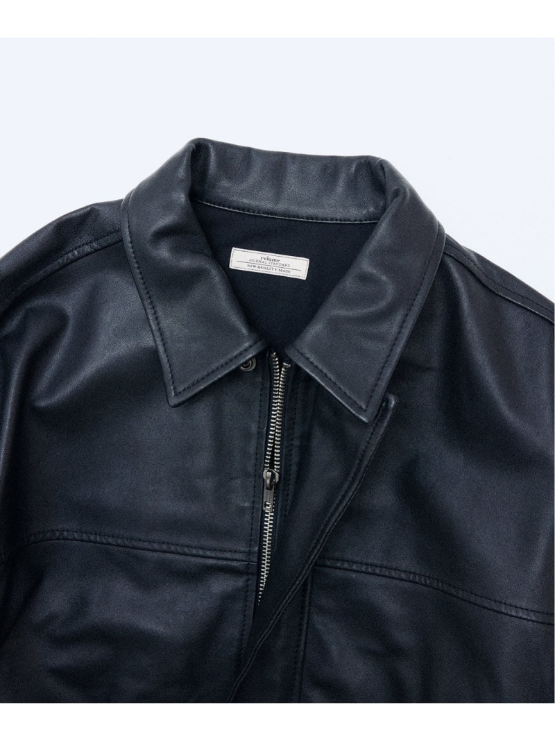 楽天市場】ラムレザー ショート ステンカラー ブルゾン JOURNAL