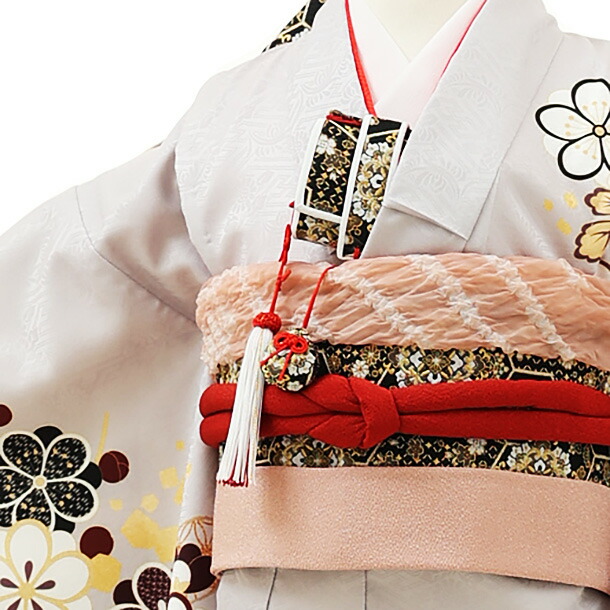 楽天市場】七五三 着物 7歳 フルセット レンタル 女の子 Y071 グレー地