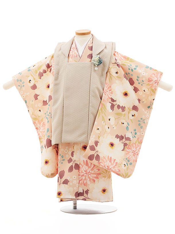 楽天市場】七五三 着物 3歳 レンタル 七五三 3歳 被布 セット 4530 花