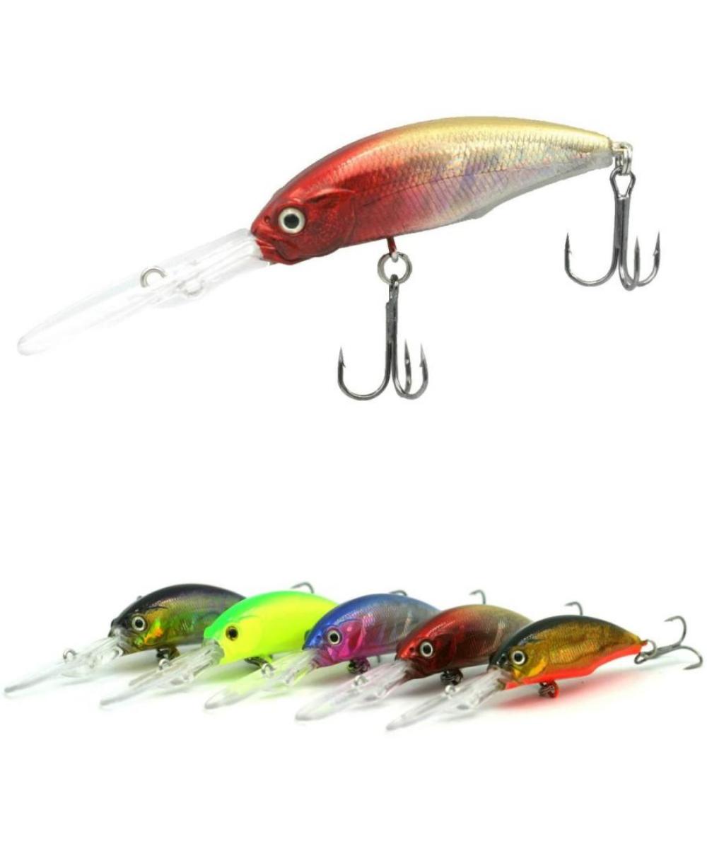 楽天市場】フローティング ミノー ロングビル ルアーセット 57mm 7g 5