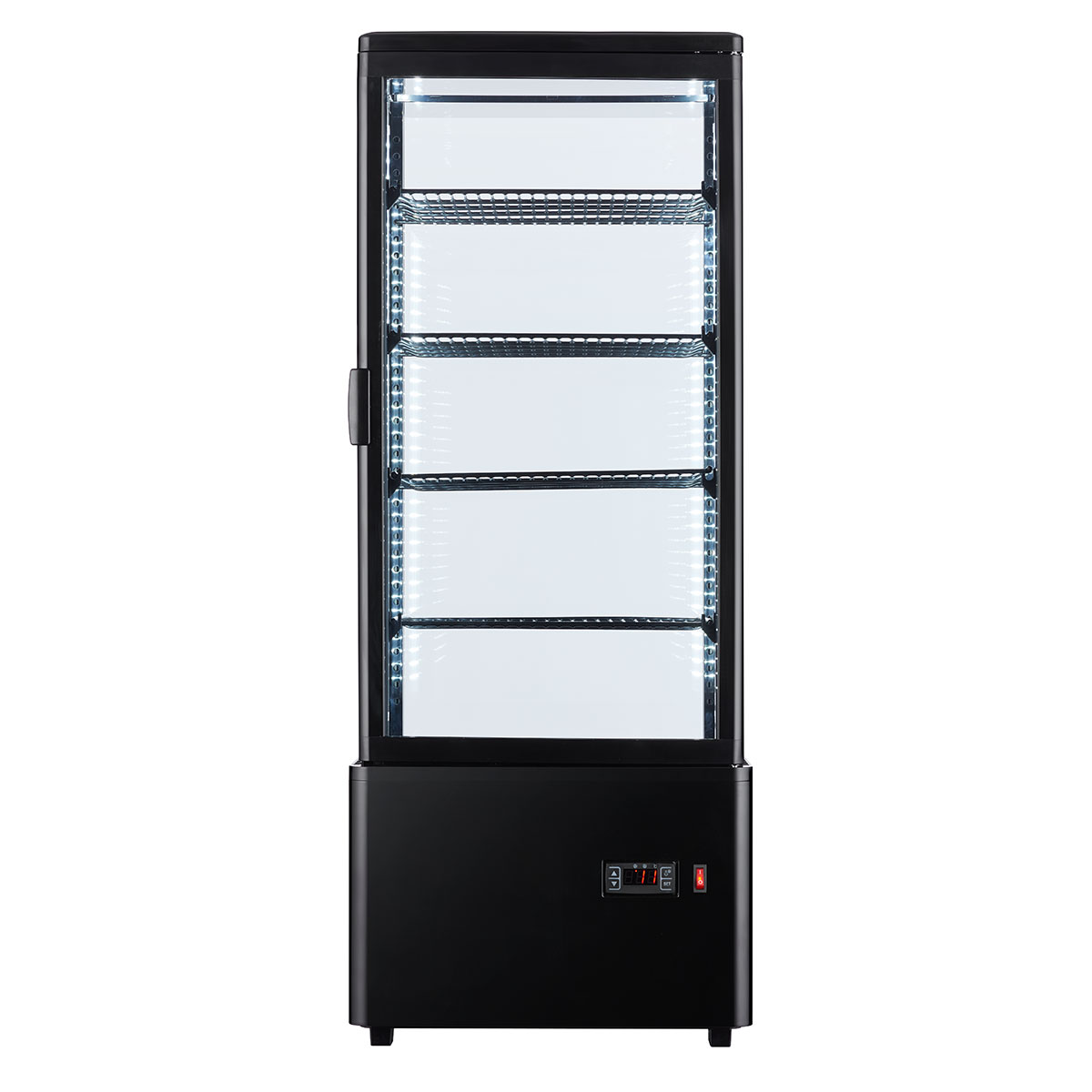 城島 キジマ 冷蔵 4面ガラス ショーケース LED HJR-FG100SBK