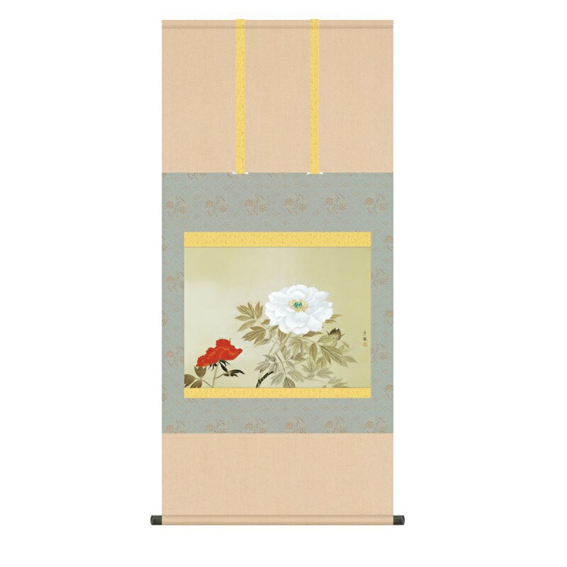 楽天市場】掛け軸 牡丹の通販