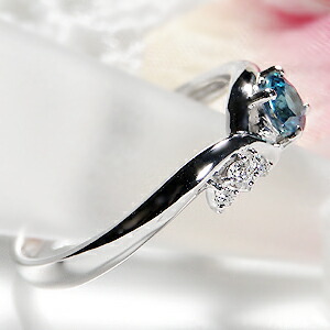 楽天市場】Pt900 ブルージルコン ダイヤモンド リング【送料無料