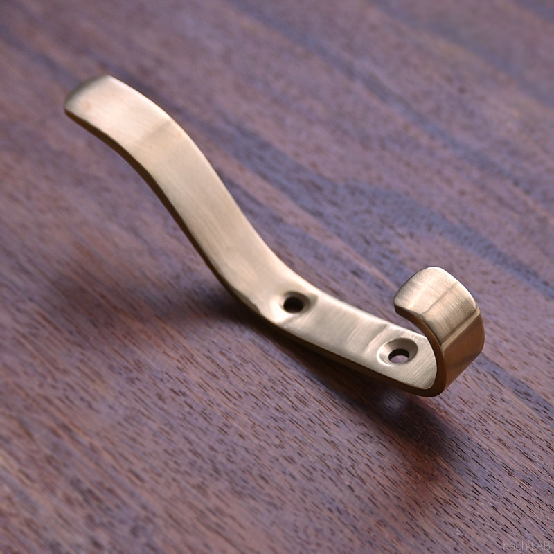 楽天市場】真鍮製フック「ブラスツーフック」 1個 /アンティーク風