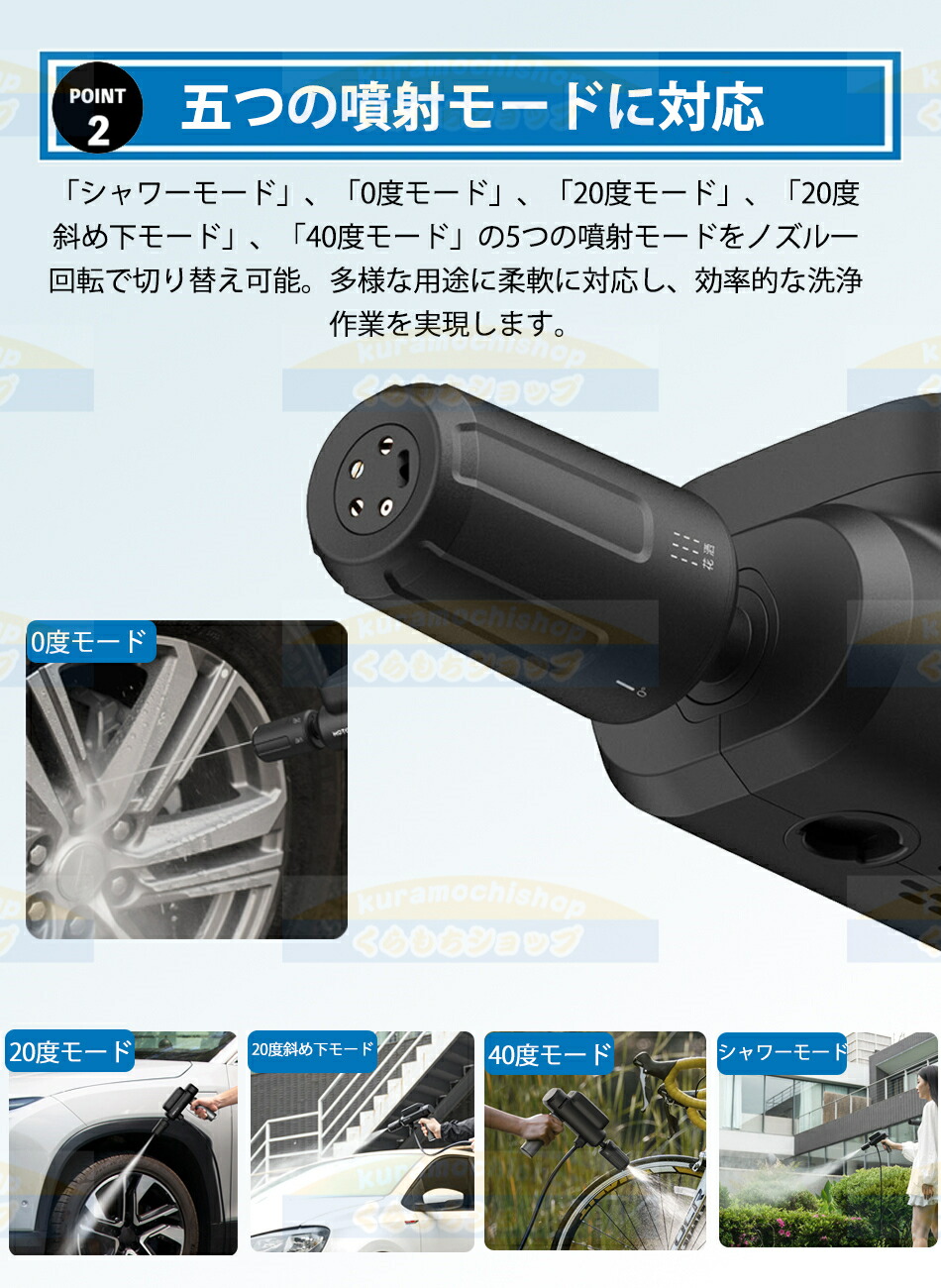 楽天市場】【洗車スタッフ監修】折り畳み式 高圧洗浄機 コードレス