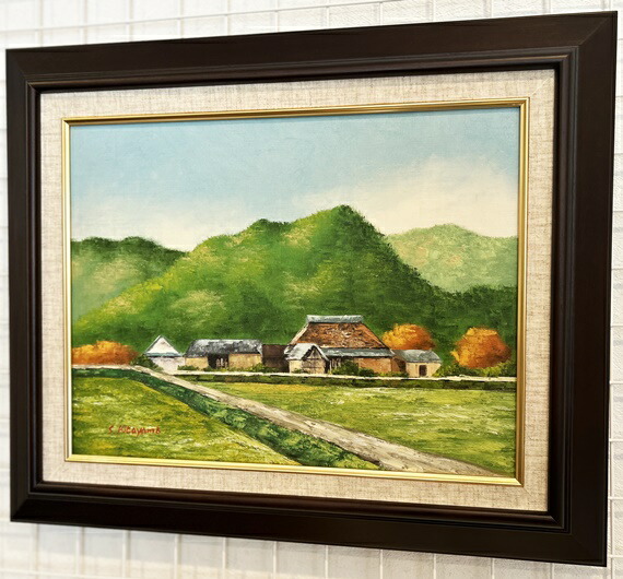 楽天市場】「耶馬の午後」北山進 F6サイズ油彩画（油絵）日本風景画