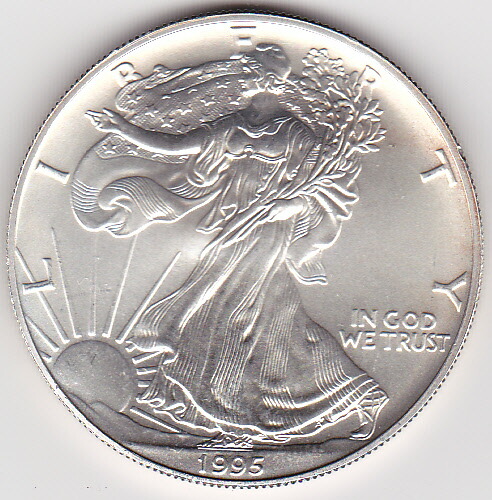 楽天市場】アメリカイーグル1ドル銀貨 1995年 : 紅林コイン