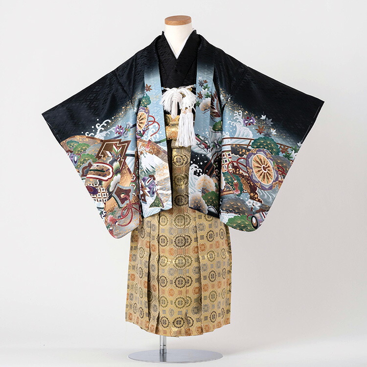 楽天市場】七五三 着物 3歳 羽織袴セット 男の子 10点フルセット