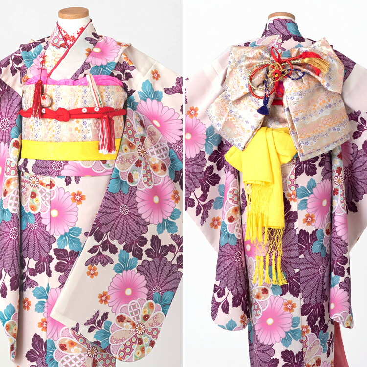 楽天市場】【レンタル】七五三 着物 7歳 四つ身セット(結び帯セット