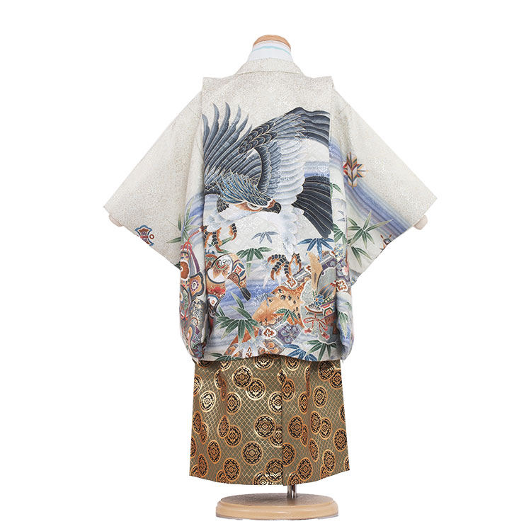 楽天市場】【レンタル】【簡単着付け袴】七五三 着物 男の子 三歳 3034