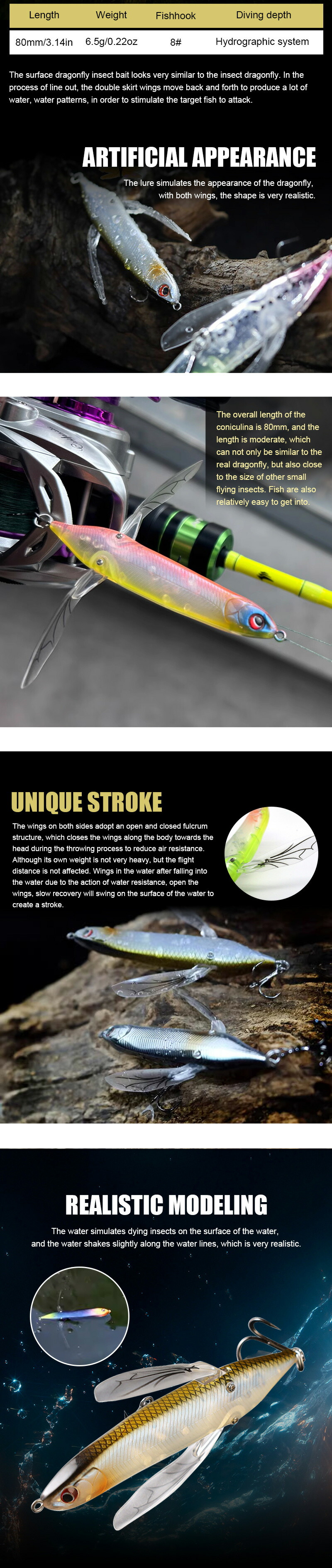 楽天市場】【カラー選べる3個セット】 トップウォータートンボ釣り