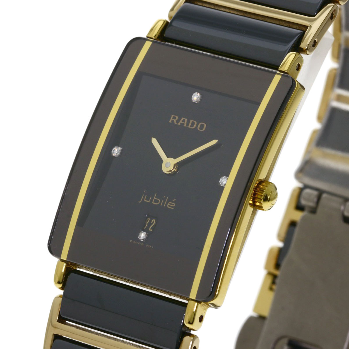 楽天市場】ラドー ダイヤスター 4P ダイヤモンド 腕時計 GP/セラミック