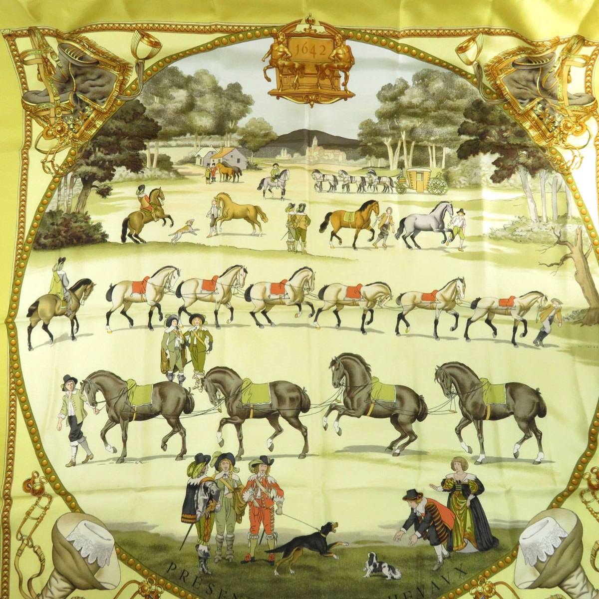 楽天市場】エルメス カレ90 馬 スカーフ シルク レディース 【中古