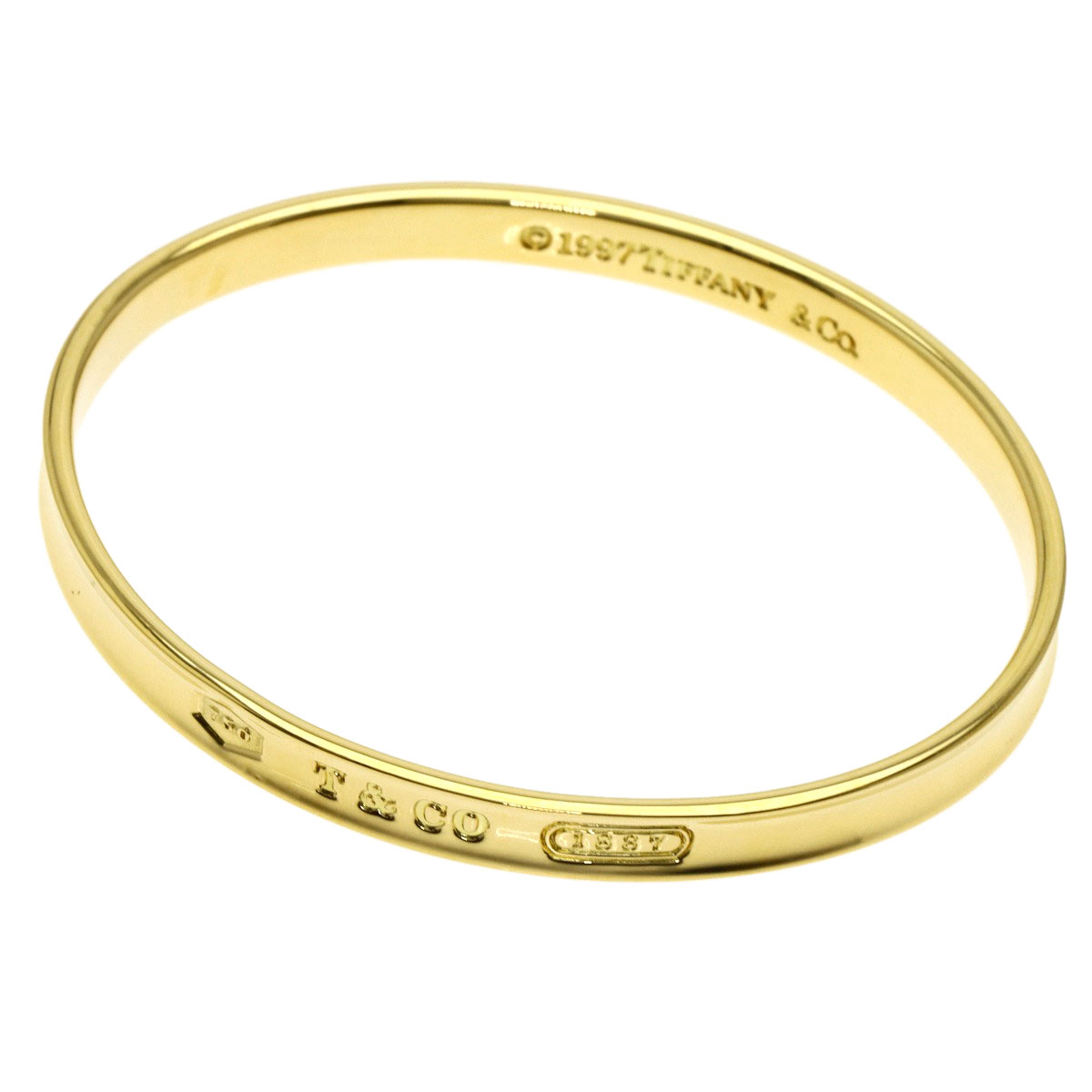 楽天市場】ティファニー 1837 バングル ブレスレット K18イエロー