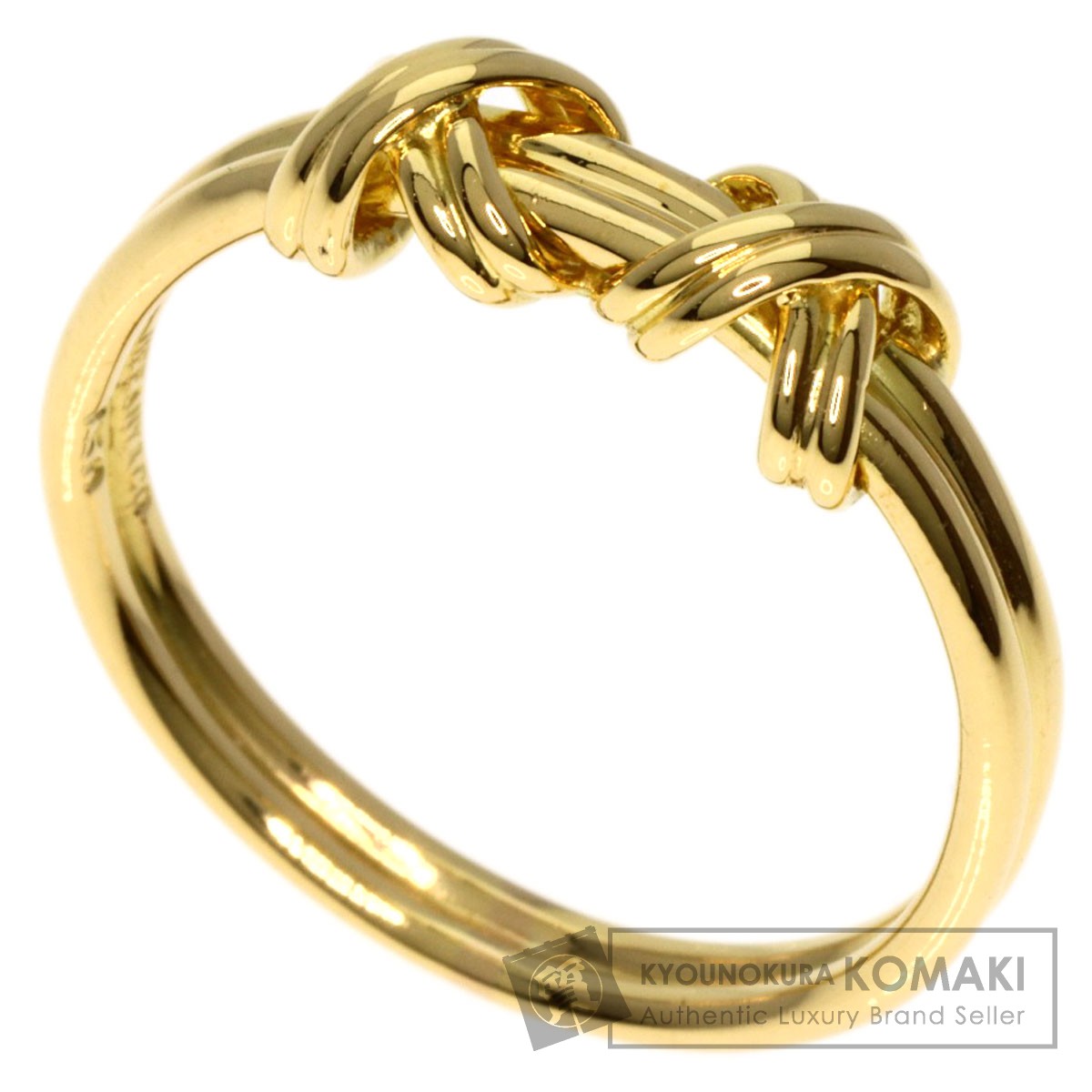 楽天市場】ティファニー ダブル シグネチャークロス リング・指輪 K18