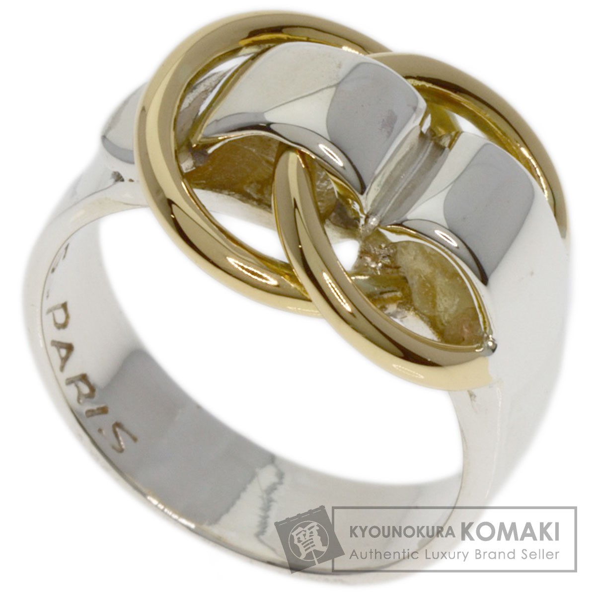 楽天市場】エルメス ドゥザノー リング・指輪 K18イエローゴールド/SV