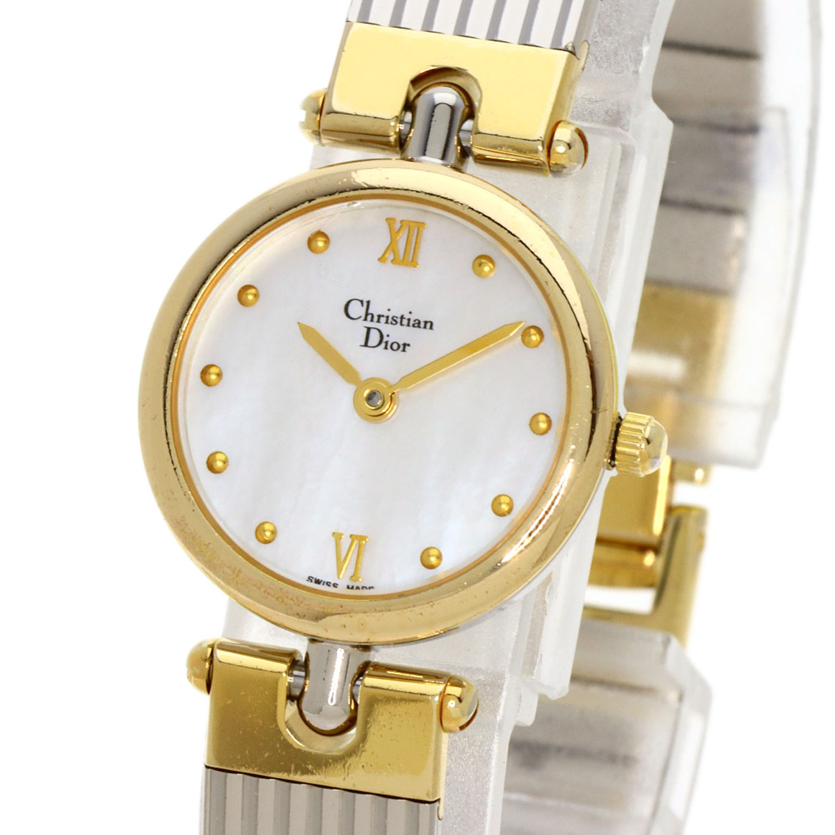 楽天市場】クリスチャンディオール 3025 ラウンドフェイス 腕時計 GP