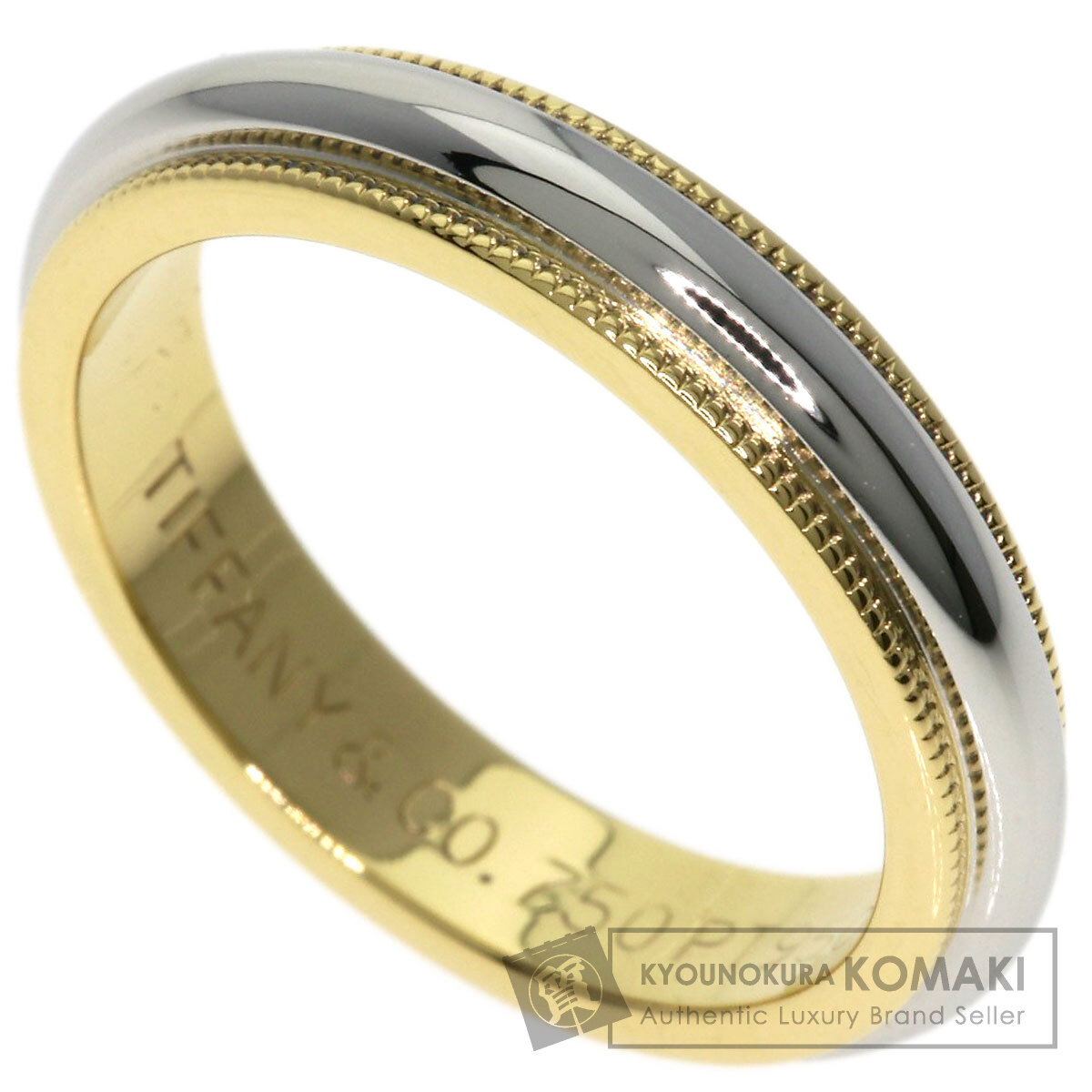 楽天市場】ティファニー ミルグレイン リング・指輪 K18イエロー