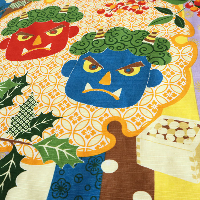 楽天市場】シャンタン さとうひろみ 節分 / タペストリー 和雑貨 壁