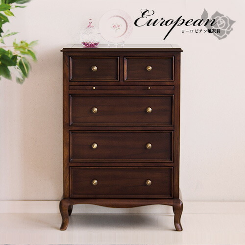 楽天市場】【6ヶ月保証付】チェスト 幅61cm アンティーク調 4段